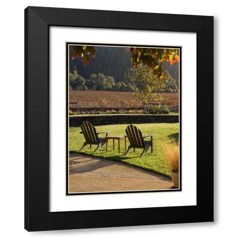 Autumn Glow II Black Modern Wood Framed Art Print with Double Matting by Crane, Rita
