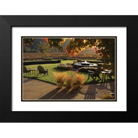 Autumn Glow III Black Modern Wood Framed Art Print with Double Matting by Crane, Rita