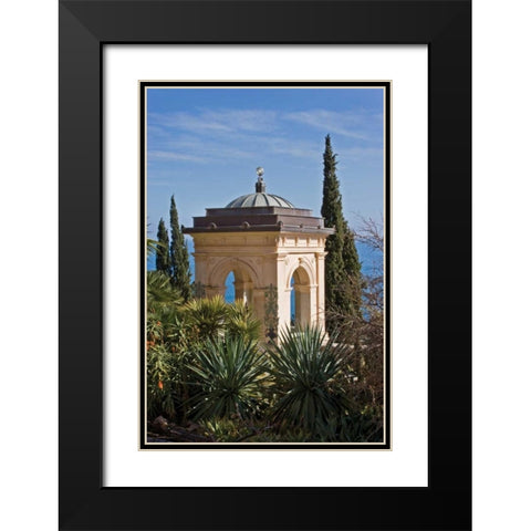 Italian Garden III Black Modern Wood Framed Art Print with Double Matting by Crane, Rita