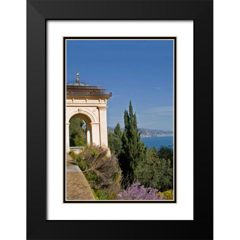 Italian Garden IV Black Modern Wood Framed Art Print with Double Matting by Crane, Rita