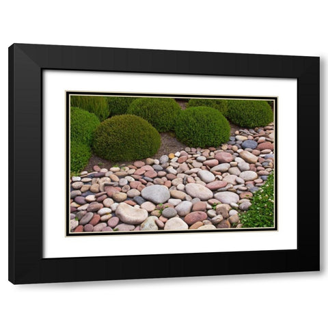 Garden Glimpse VIII Black Modern Wood Framed Art Print with Double Matting by Crane, Rita