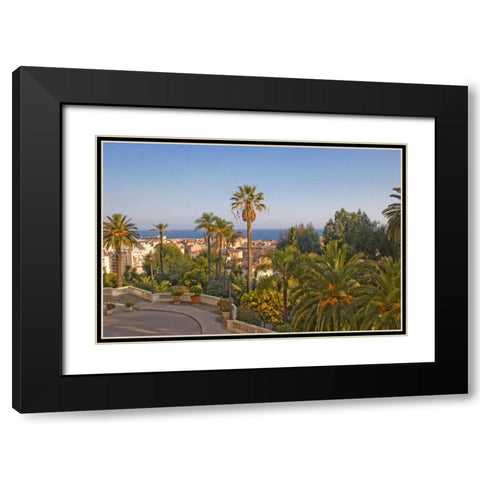 French Riviera I Black Modern Wood Framed Art Print with Double Matting by Crane, Rita