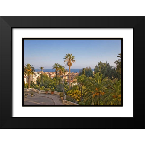 French Riviera I Black Modern Wood Framed Art Print with Double Matting by Crane, Rita