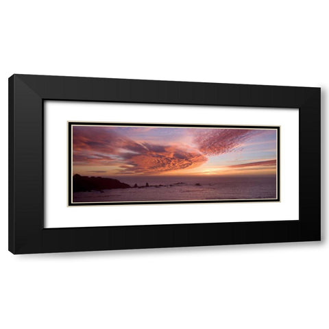 Sunset Sky III Black Modern Wood Framed Art Print with Double Matting by Crane, Rita