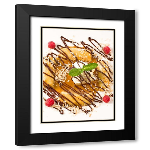 Dessert VI Black Modern Wood Framed Art Print with Double Matting by Crane, Rita