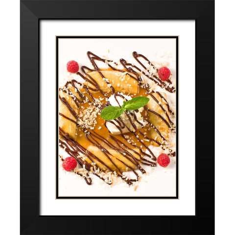 Dessert VI Black Modern Wood Framed Art Print with Double Matting by Crane, Rita