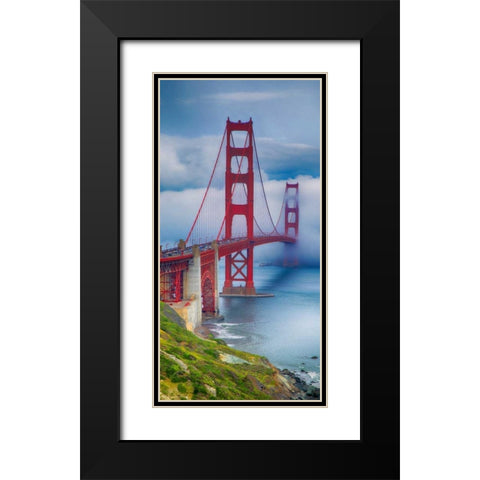 Golden Gate Bridge III Black Modern Wood Framed Art Print with Double Matting by Crane, Rita