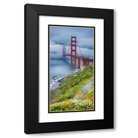 Golden Gate Bridge IV Black Modern Wood Framed Art Print with Double Matting by Crane, Rita