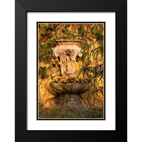 Riviera Garden Detail I Black Modern Wood Framed Art Print with Double Matting by Crane, Rita