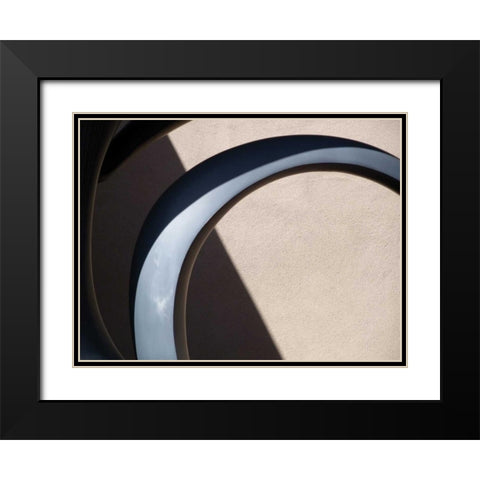 Architectural Abstract I Black Modern Wood Framed Art Print with Double Matting by Christensen, Jim