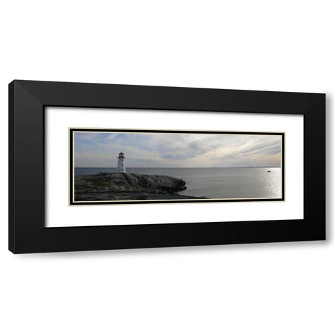 Lighthouse I Black Modern Wood Framed Art Print with Double Matting by Christensen, Jim