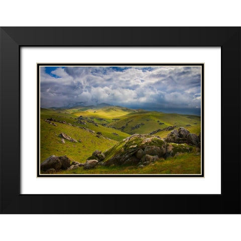 Transience I Black Modern Wood Framed Art Print with Double Matting by Geistweite, Mark