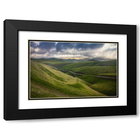 Transience II Black Modern Wood Framed Art Print with Double Matting by Geistweite, Mark