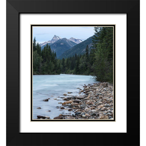 Oh Canada II Black Modern Wood Framed Art Print with Double Matting by Hellmann, Stan