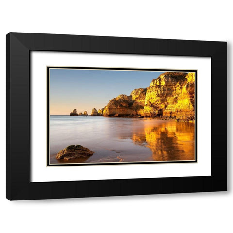 Lagos, Portugal Black Modern Wood Framed Art Print with Double Matting by Hellmann, Stan