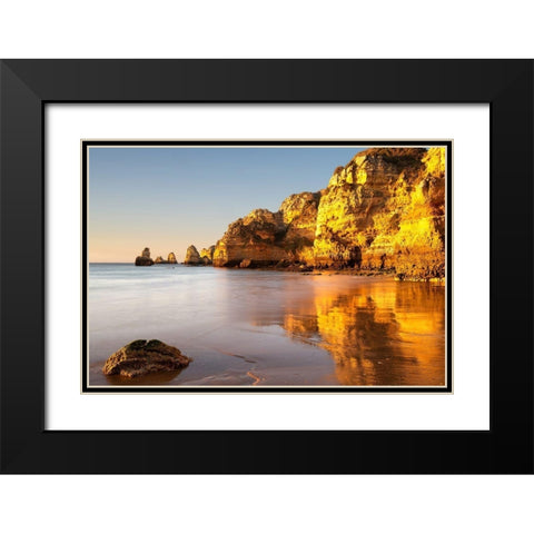 Lagos, Portugal Black Modern Wood Framed Art Print with Double Matting by Hellmann, Stan