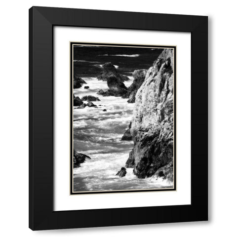 Garrapata Highlands 7 BW Black Modern Wood Framed Art Print with Double Matting by Hausenflock, Alan