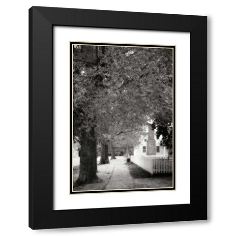 Small Town Autumn III Black Modern Wood Framed Art Print with Double Matting by Hausenflock, Alan