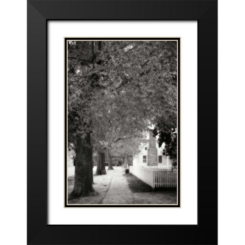 Small Town Autumn III Black Modern Wood Framed Art Print with Double Matting by Hausenflock, Alan