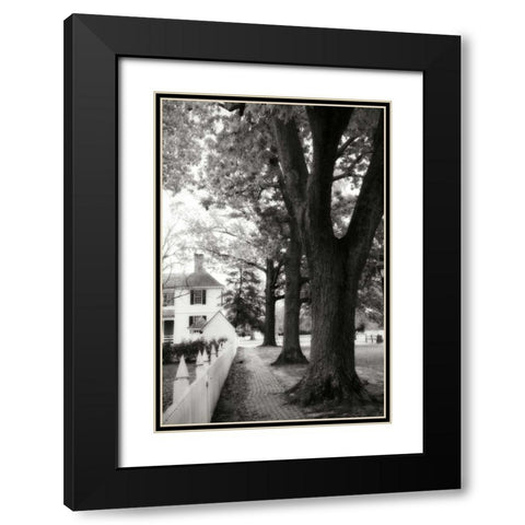 Small Town Autumn IV Black Modern Wood Framed Art Print with Double Matting by Hausenflock, Alan