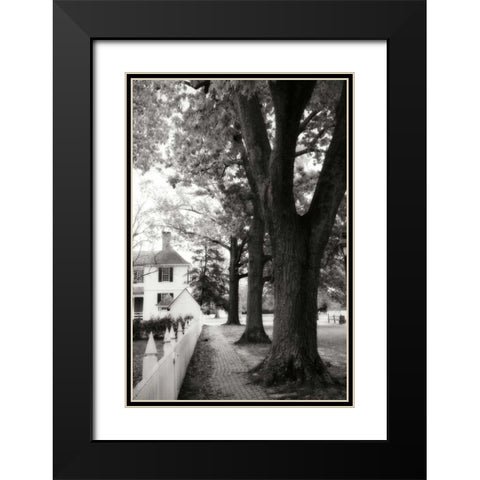 Small Town Autumn IV Black Modern Wood Framed Art Print with Double Matting by Hausenflock, Alan