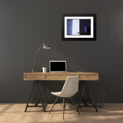 Shadows and Walls II Black Modern Wood Framed Art Print with Double Matting by Hausenflock, Alan