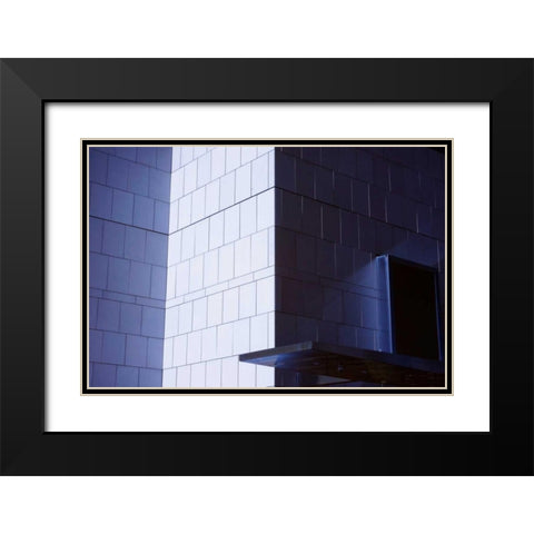 Shadows and Walls II Black Modern Wood Framed Art Print with Double Matting by Hausenflock, Alan