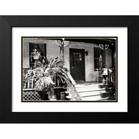 Old Town Cafe II Black Modern Wood Framed Art Print with Double Matting by Hausenflock, Alan