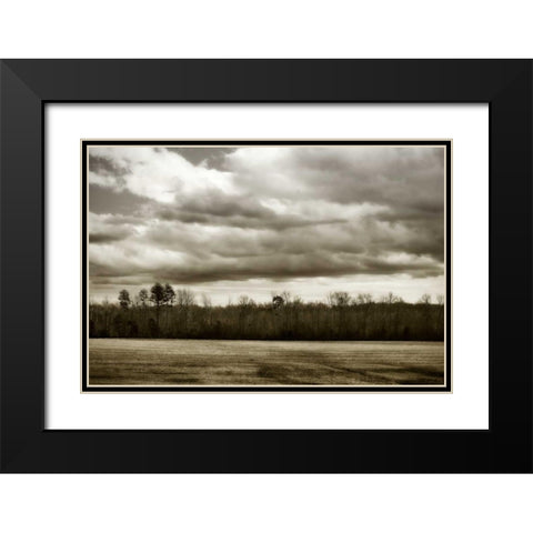 Winter Fields III Black Modern Wood Framed Art Print with Double Matting by Hausenflock, Alan
