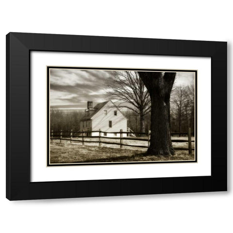 Gaines Mill I Black Modern Wood Framed Art Print with Double Matting by Hausenflock, Alan