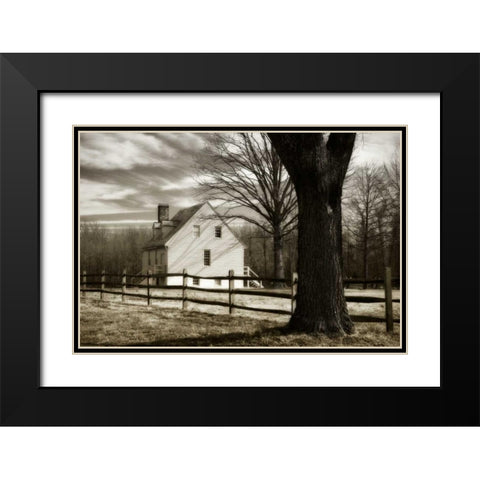 Gaines Mill I Black Modern Wood Framed Art Print with Double Matting by Hausenflock, Alan