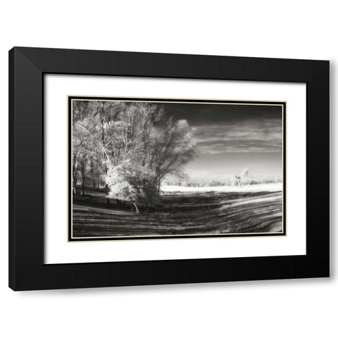 Dry Creek I Black Modern Wood Framed Art Print with Double Matting by Hausenflock, Alan