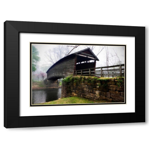 Humpback Bridge II Black Modern Wood Framed Art Print with Double Matting by Hausenflock, Alan