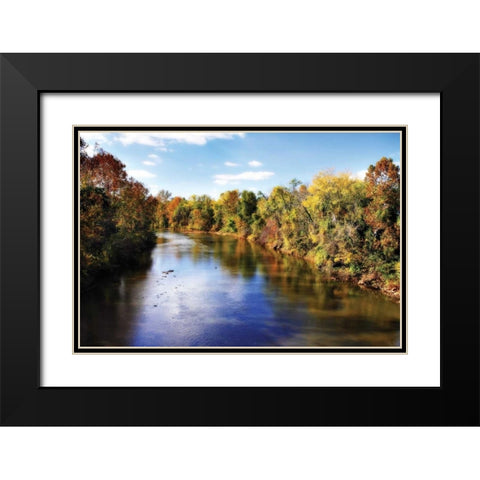 The Rivianna I Black Modern Wood Framed Art Print with Double Matting by Hausenflock, Alan