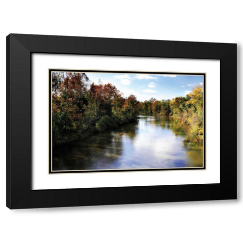 The Rivianna II Black Modern Wood Framed Art Print with Double Matting by Hausenflock, Alan