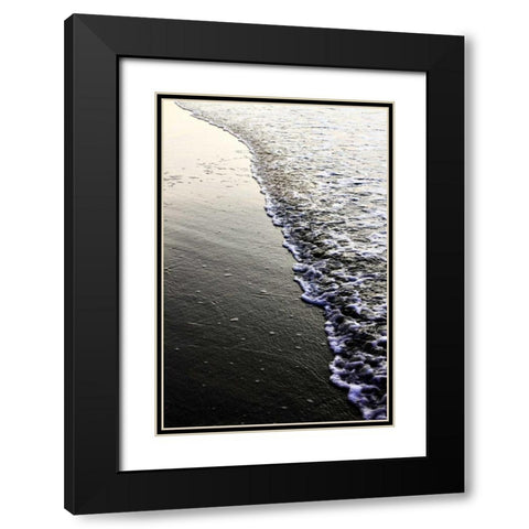 Caress the Sand II Black Modern Wood Framed Art Print with Double Matting by Hausenflock, Alan