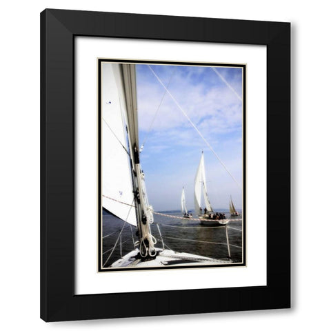 Quantico Fleet III Black Modern Wood Framed Art Print with Double Matting by Hausenflock, Alan