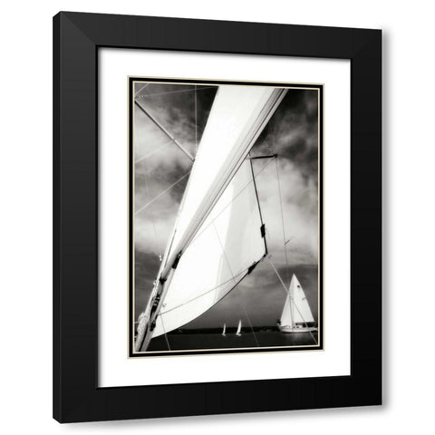 Close Hauled I Black Modern Wood Framed Art Print with Double Matting by Hausenflock, Alan