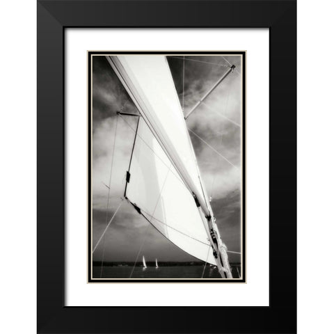 Close Hauled II Black Modern Wood Framed Art Print with Double Matting by Hausenflock, Alan