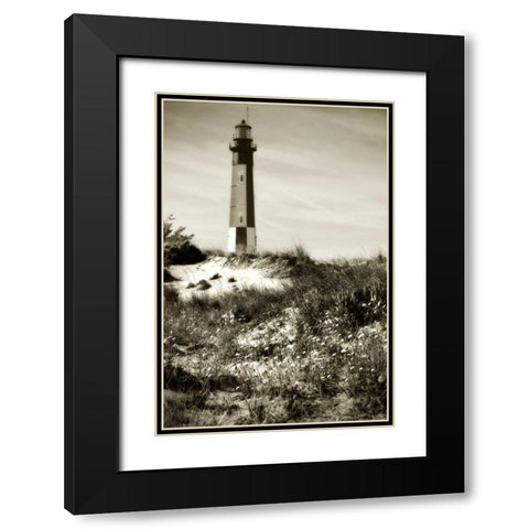 Cape Henry Light I Black Modern Wood Framed Art Print with Double Matting by Hausenflock, Alan