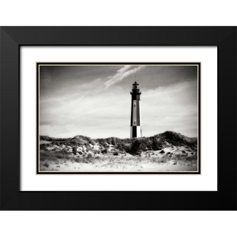 Cape Henry Light VI Black Modern Wood Framed Art Print with Double Matting by Hausenflock, Alan