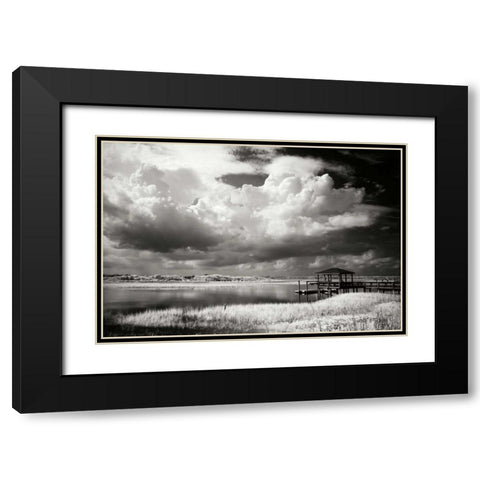 Everette Bay II Black Modern Wood Framed Art Print with Double Matting by Hausenflock, Alan