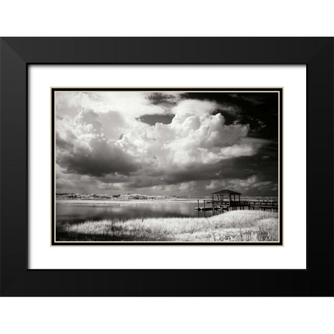 Everette Bay II Black Modern Wood Framed Art Print with Double Matting by Hausenflock, Alan