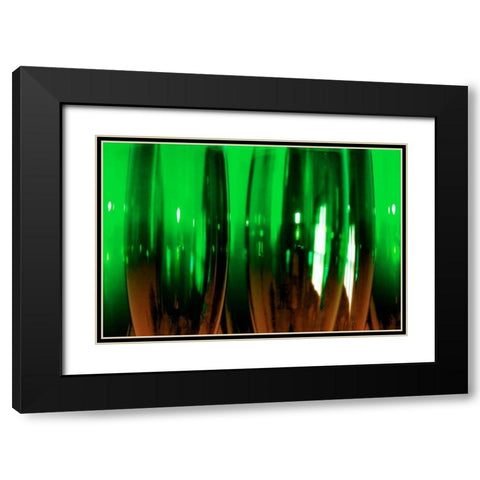 Wine Glasses I Black Modern Wood Framed Art Print with Double Matting by Hausenflock, Alan