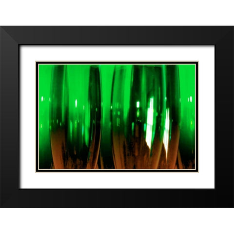 Wine Glasses I Black Modern Wood Framed Art Print with Double Matting by Hausenflock, Alan