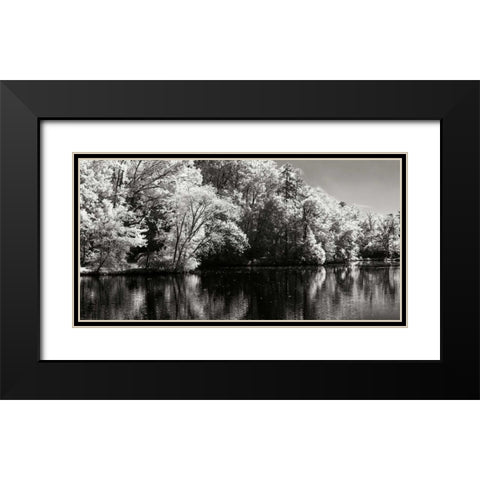 Cherokee Lake II Black Modern Wood Framed Art Print with Double Matting by Hausenflock, Alan