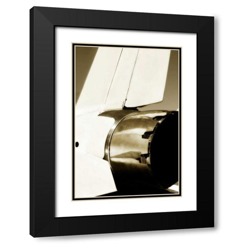 Tomcat I Black Modern Wood Framed Art Print with Double Matting by Hausenflock, Alan