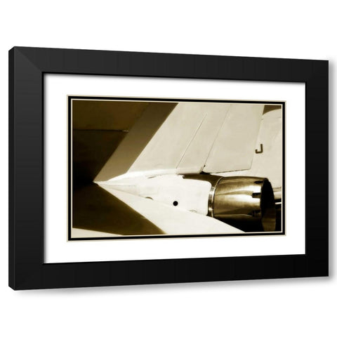 Tomcat II Black Modern Wood Framed Art Print with Double Matting by Hausenflock, Alan