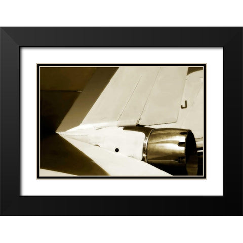 Tomcat II Black Modern Wood Framed Art Print with Double Matting by Hausenflock, Alan