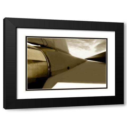 Tomcat III Black Modern Wood Framed Art Print with Double Matting by Hausenflock, Alan